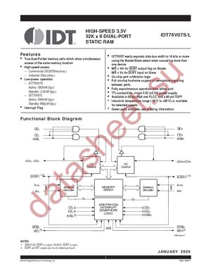 IDT70V07L55PF8 datasheet  